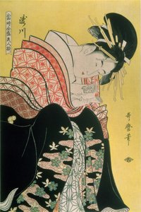 Takigawa from the Tea-House, Ogi by Kitagawa Utamaro